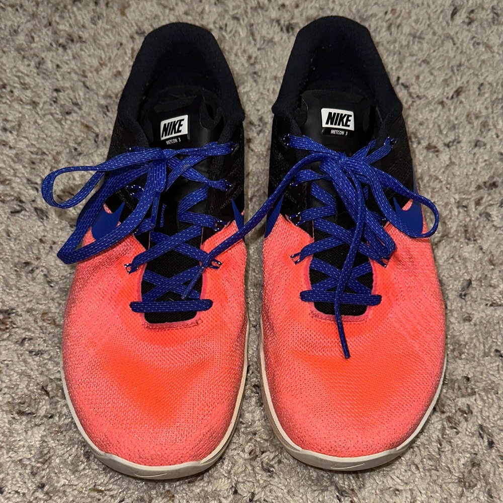 Nike Metcon 3 Coral and Black Shoes